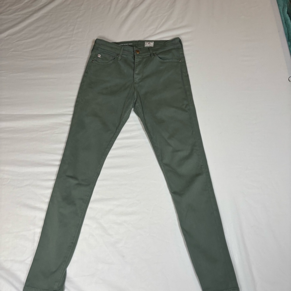 Adriano Goldschmied Farrah Skinny Ankle Sz 27R Sage Green
